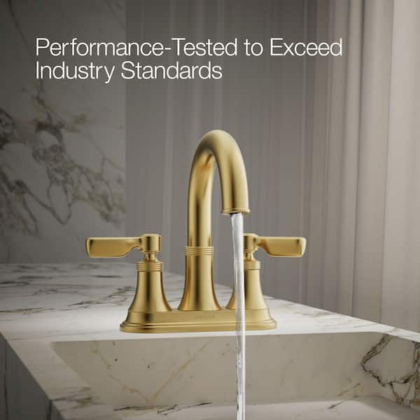 KOHLER Paces 4 in. Centerset Double Handle Bathroom Faucet in