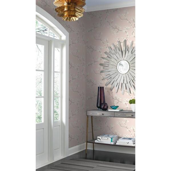York Wallcoverings Branches Paper Strippable Wallpaper Covers 56 Sq Ft Fb1402 The Home Depot