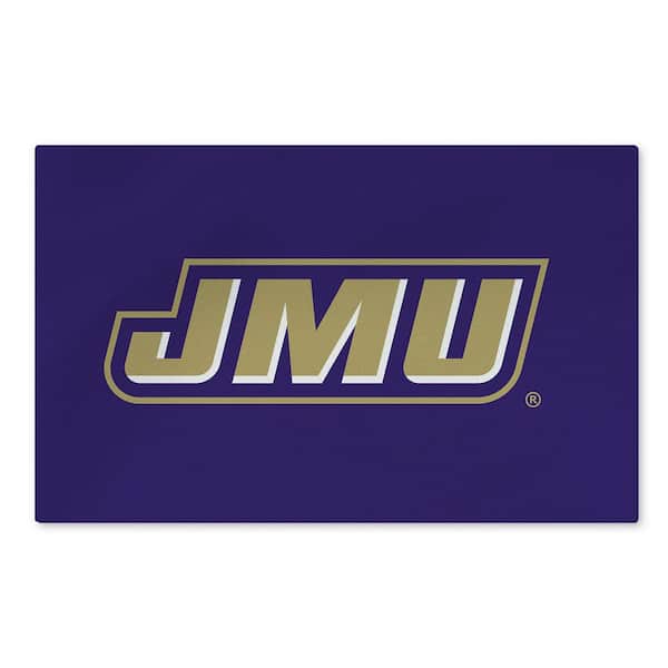 James Madison Dukes NCAA Logo Washable Rug 20 in. x 32 in Area Rug