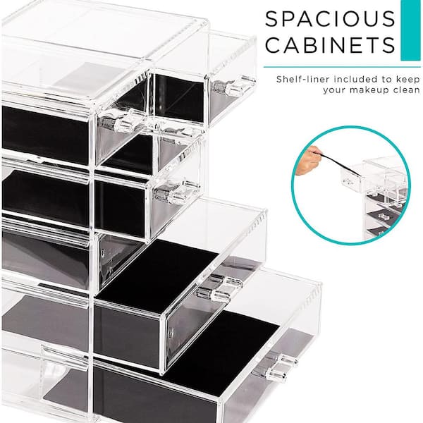 Acrylic Cosmetic Makeup Organizer Jewelry Box Storage Set - 6 Drawers, 6.5  x 11 - Fry's Food Stores