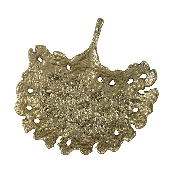 15 in. Gold Aluminium Vintage Charger Plate, for Decorating a table or shelf, dining room, living room or kitchen