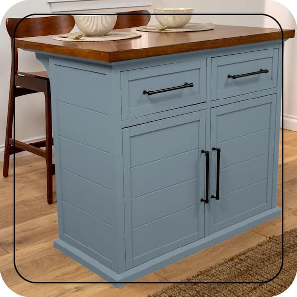 BEHR 1 qt. #N480-5 Adirondack Blue Interior Chalk Finish Paint