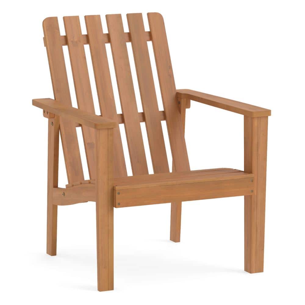 26 in. Acacia Wood Outdoor Adirondack Chair with Slatted Seat and 400 lb. Capacity, Orange price history on PriceWatchPro