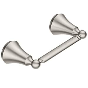 Wynford Double Post Toilet Paper Holder in Brushed Nickel
