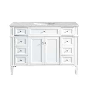60 in. W x 21.5 in. D x 21.5 in. H Double Bathroom Vanity in White with ...