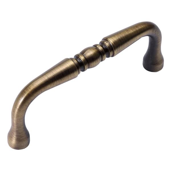 HICKORY HARDWARE Williamsburg Collection 3 in. (76 mm) Center-to-Center Satin Dover Cabinet Door and Drawer Pull