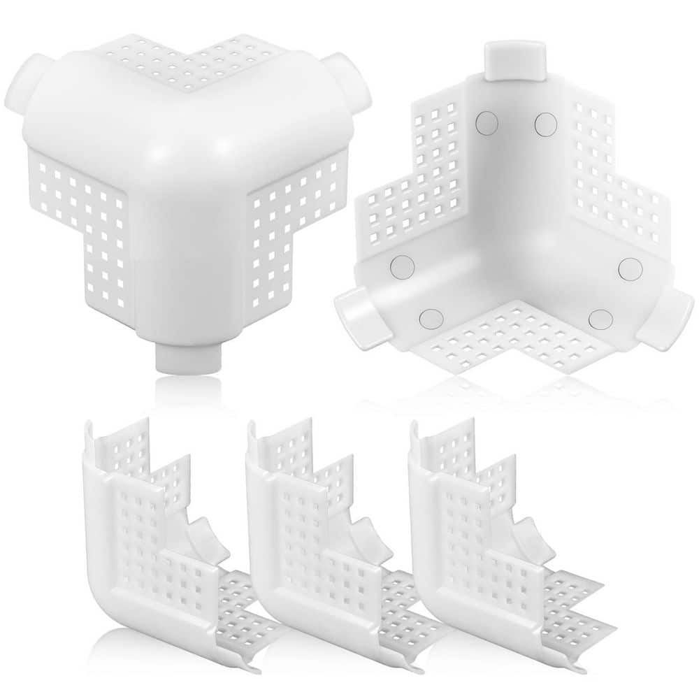 5-Pack 2.75 in. x 2.75 in. Vinyl 3-Way Corner Cap, White Framing Replacement for Drywall Corner Bead End price history on PriceWatchPro