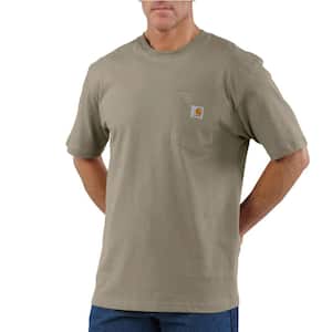 Men's 5X-Large Desert Cotton Workwear Pocket Short Sleeve T-Shirt Mid Weight Jersey Original Fit