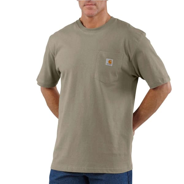 Carhartt Men's 5X-Large Desert Cotton Workwear Pocket Short Sleeve T ...