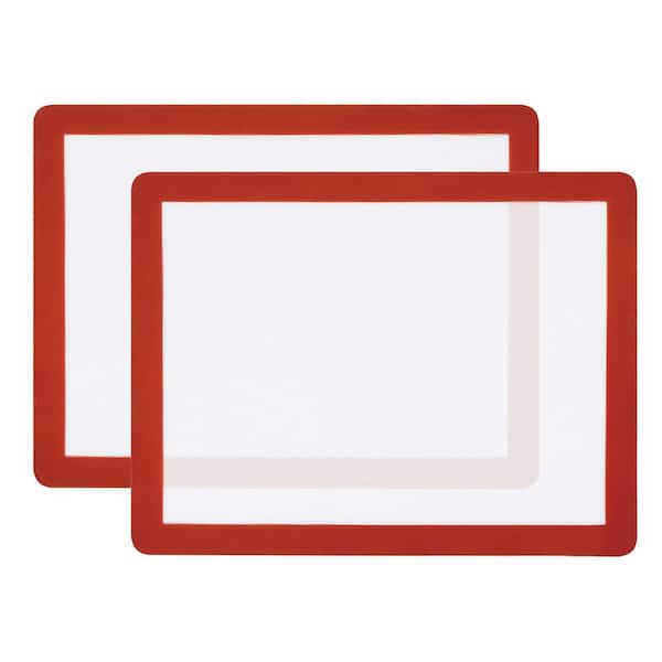 Full Sheet Silicone Non-Stick Baking Mat Oven Safe Reusable Liner Food Grade for Cookies Pastries 2 Pack