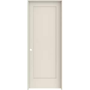 30 in. x 80 in. 1 Panel Shaker Right-Hand Solid Core Primed Wood Single Prehung Interior Door