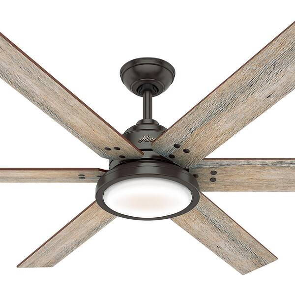 Hunter Warrant 60 In Integrated Led, 60 Inch Hunter Outdoor Ceiling Fan
