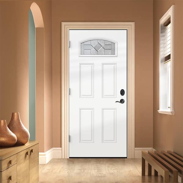 JELD-WEN 36 in. x 80 in. Right-Hand Camber Top Caldwell