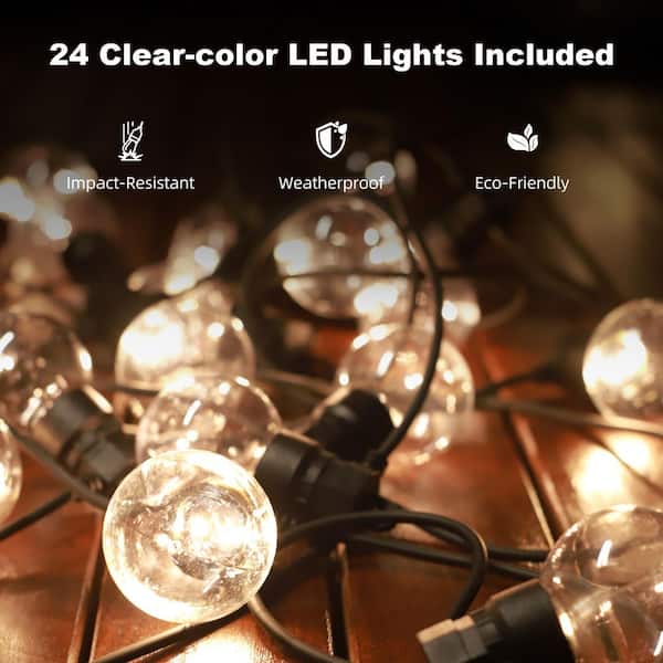 12 ft. x 14 ft. Champagne Aluminum Hardtop Gazebo Canopy with Galvanized Steel Double Roof, Curtains and Netting24-Light