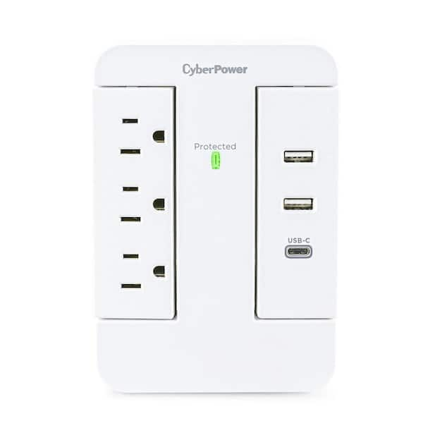 Dual smart USB-A and USB-C charger, base 60x71, claw fixing