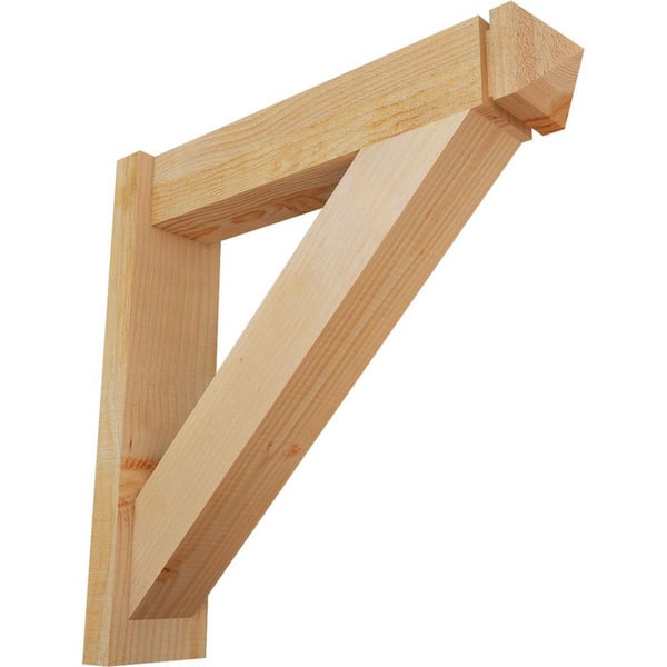 Ekena Millwork 6 in. x 26 in. x 26 in. Douglas Fir Traditional Arts and Crafts Rough Sawn Outlooker