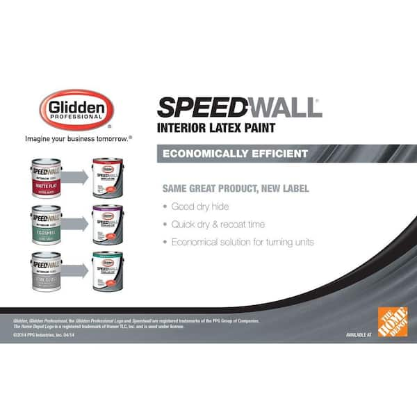 Glidden speedwall deals new look