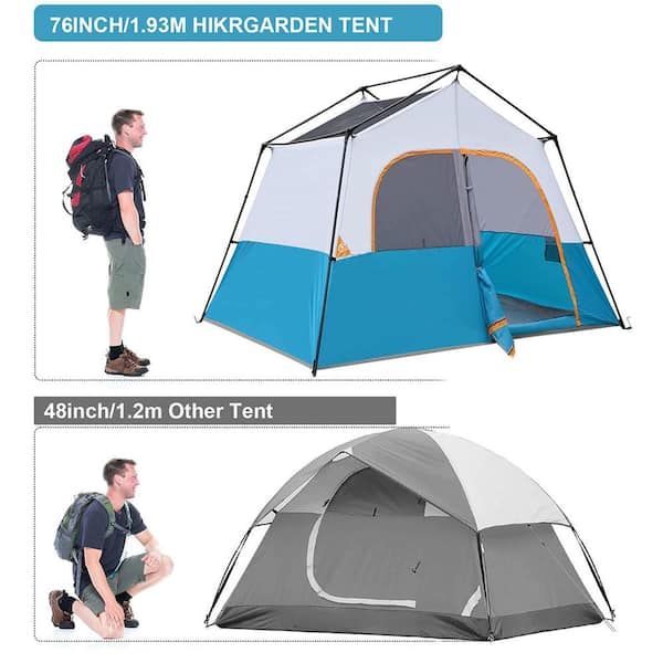 Sudzendf 10 ft. x 8 ft. 6-Person Easy Up Camping Dome Tent