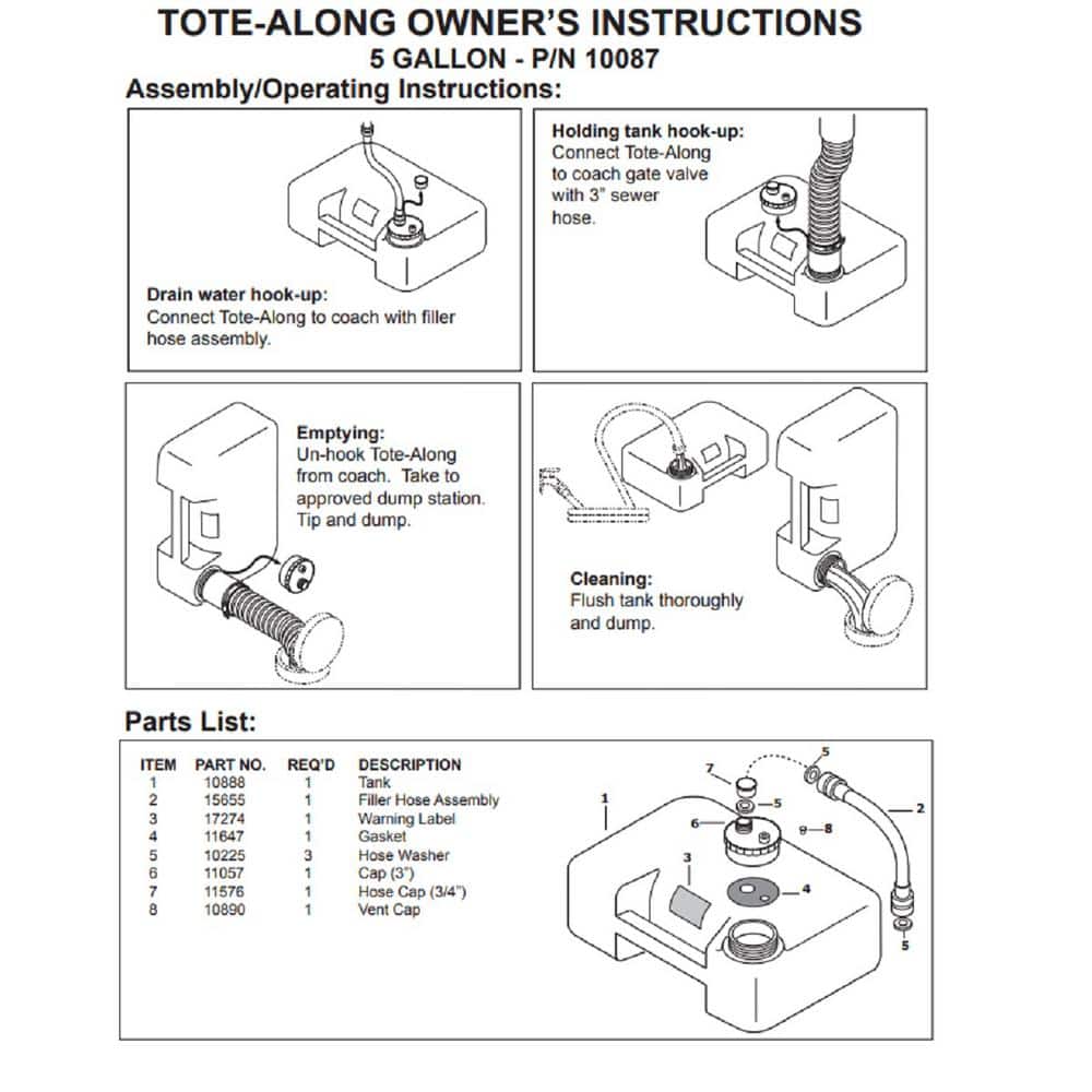 tote along replacement parts