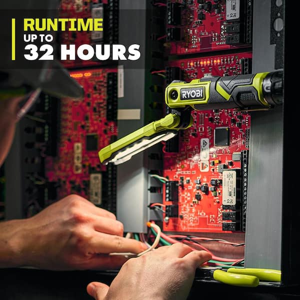 RYOBI USB Lithium Cordless Inspection Flashlight and Pivoting Head