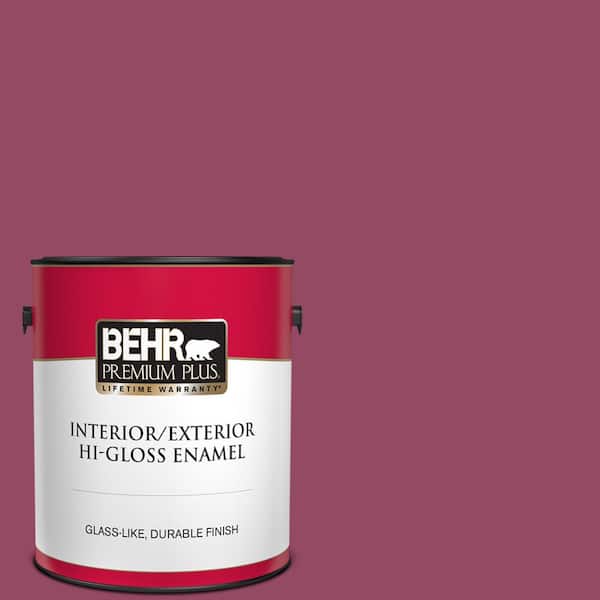BEHR PREMIUM PLUS 1 gal. #P120-7 Glitterati Hi-Gloss Enamel Interior/Exterior Paint