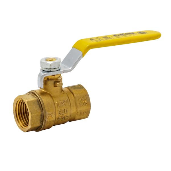 ProLine Series 1/2 in. x 1/2 in. Brass FIP Full Port Ball Valve