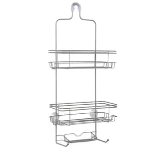 Large Over-the-Shower Caddy in Satin Nickel
