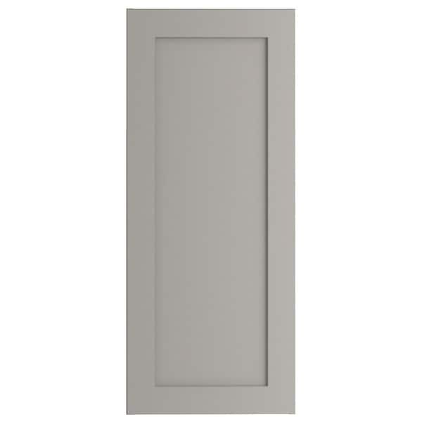 Hampton Bay Edson Shaker Assembled 15x36x12.5 in. Wall Cabinet in Gray