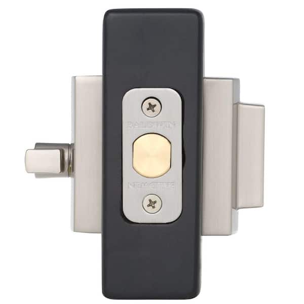 Prestige Spyglass Satin Nickel Square Single Cylinder Deadbolt Featuring SmartKey Security