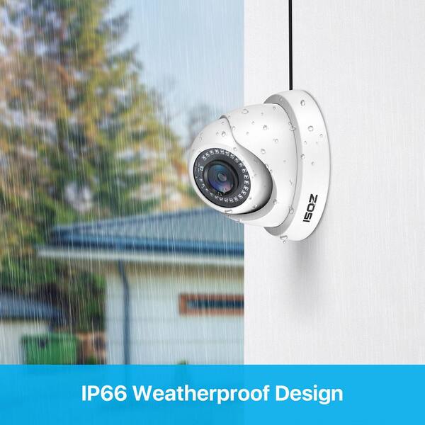 ZOSI Wired 1080p Outdoor Dome Security Camera 4-in-1 Compatible