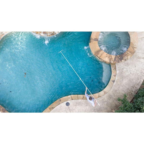 16 ft. x 1 1/4 in. Dia Anodized Aluminum Telescopic Swimming Pool Pole with External Cam Set