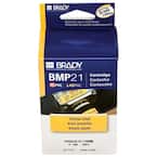 L BRADY M21-375-595-YL Label Cartridge,Black/Yellow,21 ft