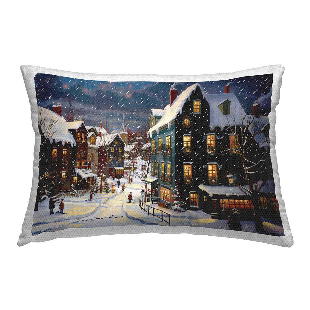 Frozen Urban Charm Off-White Rectangular Outdoor Throw Pillow price history on PriceWatchPro