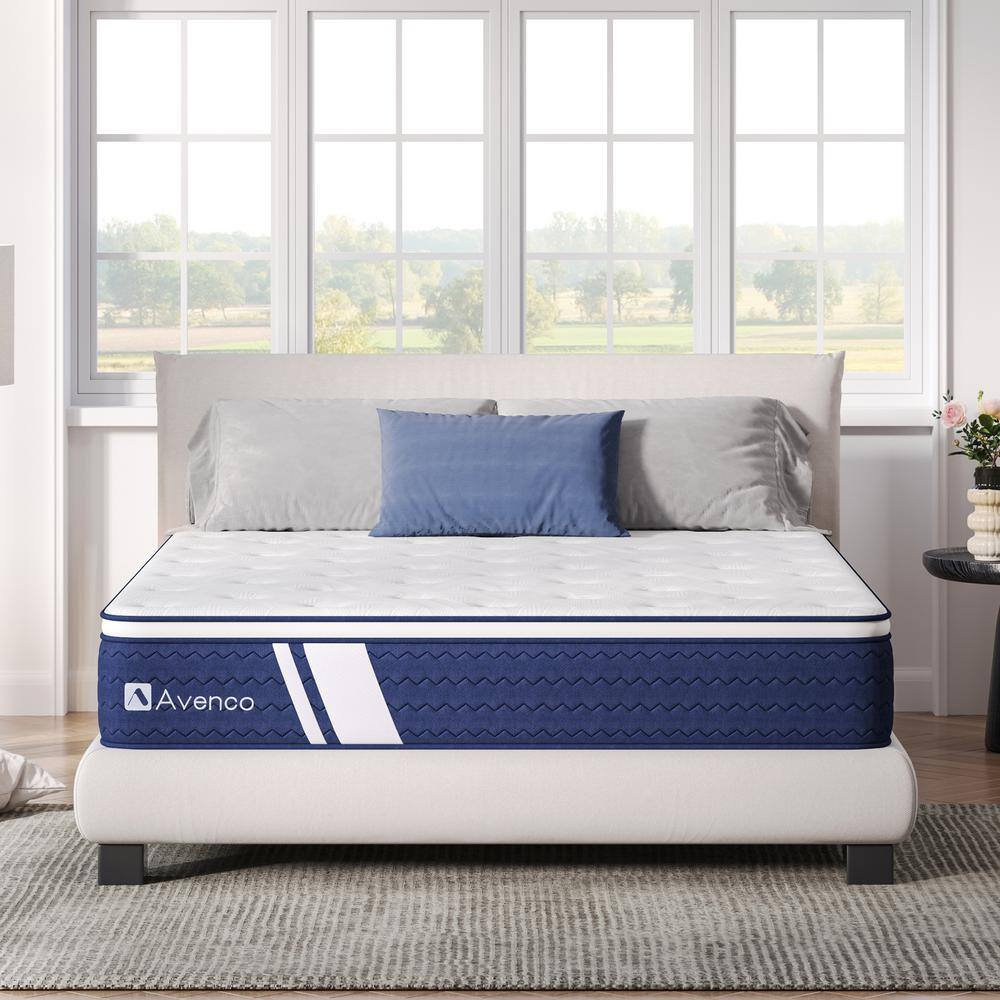 Avenco Support Queen Medium 12 in. Hybrid Mattress, With Cooling Gel Infused HD12QA039 The