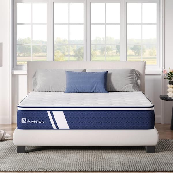 Avenco Support Queen Medium 12 in. Hybrid Mattress, With Cooling Gel Infused