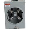 Square D UTRS101B 125A Ringless Overhead Meter Socket – No Bypass, 4-Jaw, NEMA 3R Outdoor Rated, ANSI Certified, Surface Mount