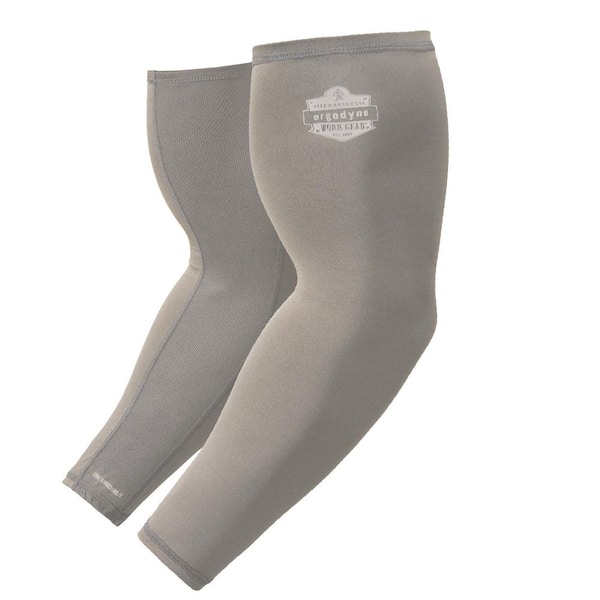 6690 Chill-Its M Gray Cooling Arm Sleeves Performance Knit Pair