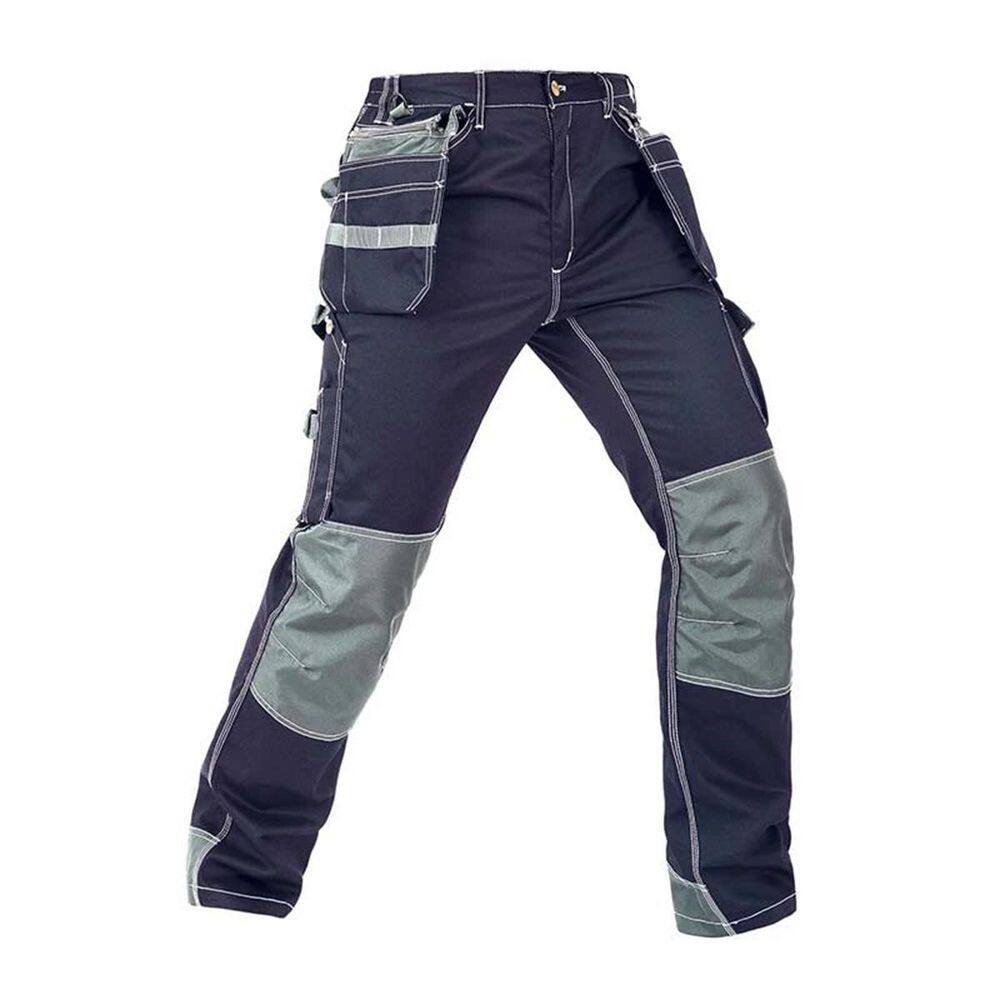 Unisex 32 in. W x 28 in. Blue Polyester/Cotton Heavy-Duty Work Pants price history on PriceWatchPro
