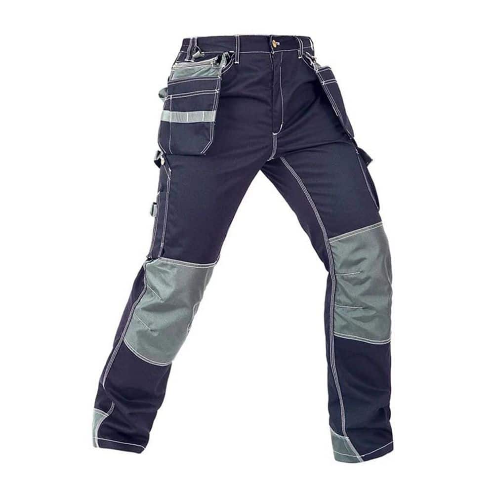 Unisex 38 in. W x 32 in. Blue Polyester/Cotton Heavy-Duty Work Pants price history on PriceWatchPro