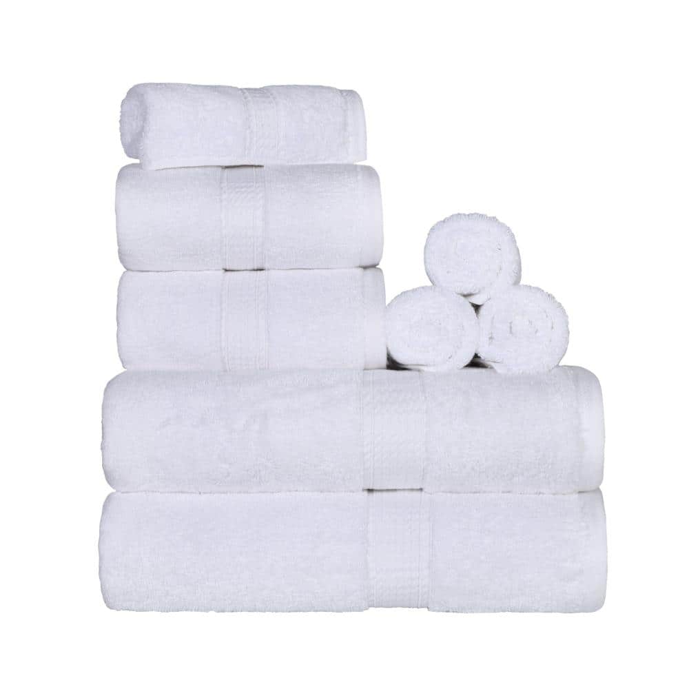 Madeline 8-Piece White Solid Egyptian Cotton Towel Set price history on PriceWatchPro