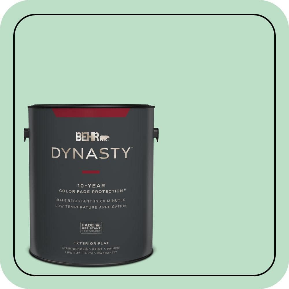 1 gal. #470C-3 Spirited Green Flat Exterior Stain-Blocking Paint & Primer price history on PriceWatchPro