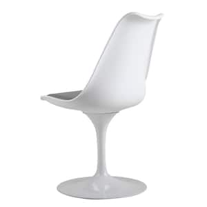 Metal Material Swivel Office Chair Leisure Chair in White