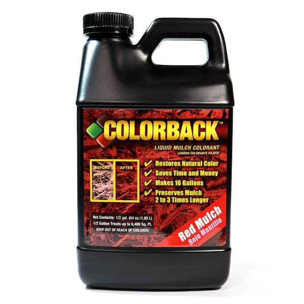 COLORBACK 1/2 Gal. Red Mulch Color Covering up to 6400 sq. ft.