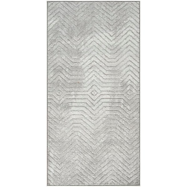 Dekor Grey 2 ft. x 4 ft. Diamond Traditional Area Rug