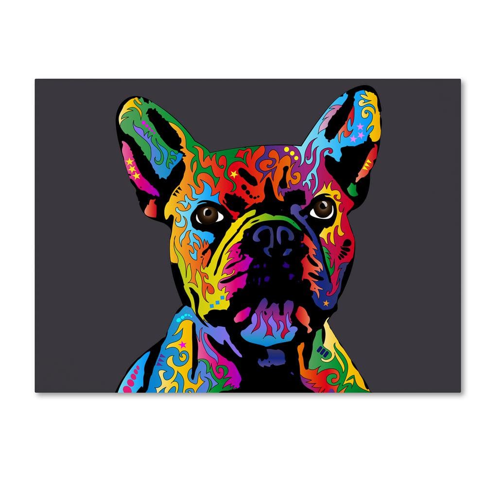 Stupell Industries Dashing French Bulldog and Iconic Fashion Bookstack by  Amanda Greenwood Framed Animal Wall Art Print 24 in. x 30 in.