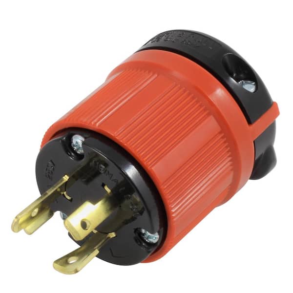 AC Connectors NEMA L6-20P 20 Amp 250-Volt 3-Prong Assembly Locking Male Plug
