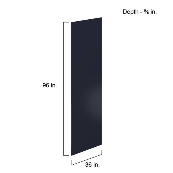 J COLLECTION Laramie 36 in. W x 96 in. H Refrigerator End Panel in Painted Blue - image 5