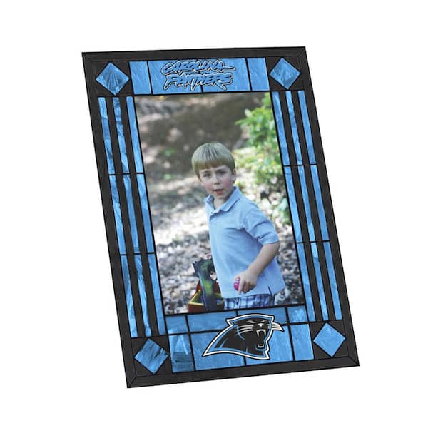 The Memory Company NFL - NHL -4 in. X 6 in. Gloss Multi Color Art Glass Picture Frame - Panthers