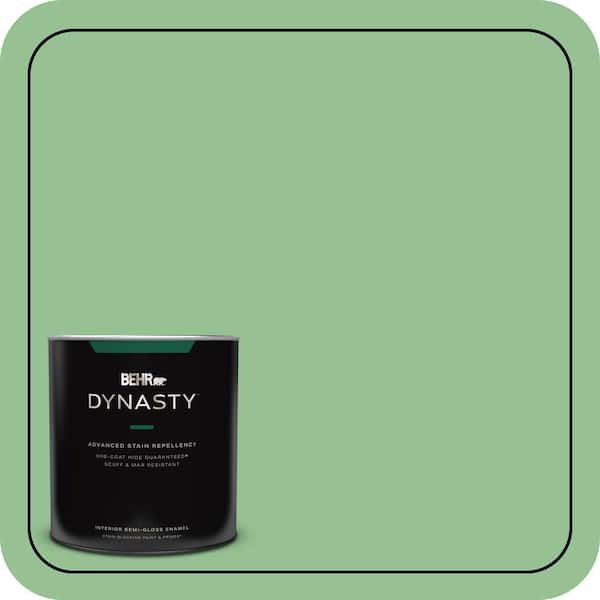 BEHR DYNASTY 1 qt. #450D-5 Velvet Leaf Semi-Gloss Enamel Interior Stain-Blocking Paint and Primer