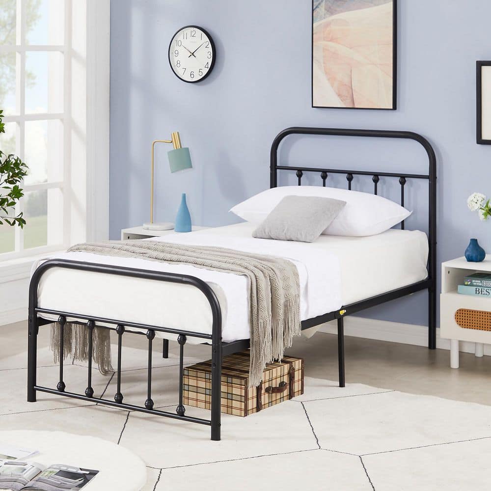 Queen Bed Frame with Headboard, Heavy Duty Platform Bed Frame, No Box Spring Needed, Under Bed Storage Space, 60.9 in. W - thumbnail 7
